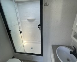 Astoria camper interior washroom area