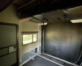 Inner section of travel trailer